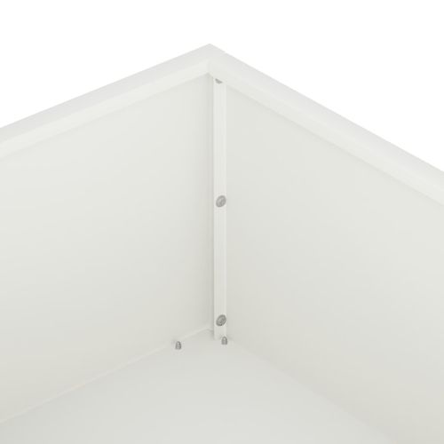 Градинска саксия Бяло 100 x 100 x 20 cm