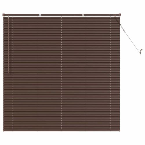 Венецианска щора Тъмно кафяво с шарка 150 x 130 см 25 mm ПВЦ