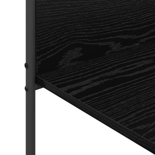 Държач за дрехи Черно 120 x 44 x 160 см Инженерна дървесина