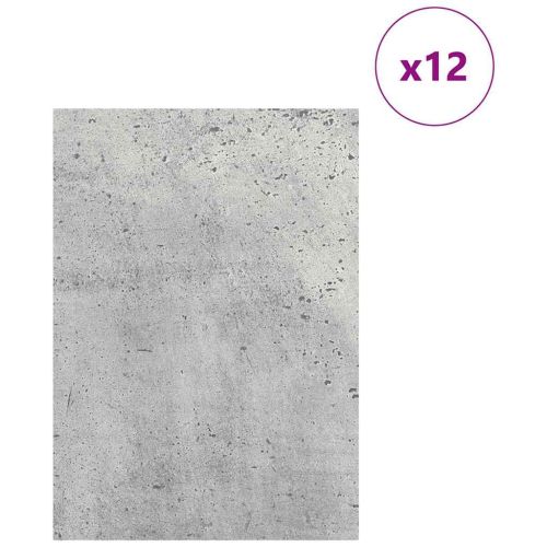 Декор панели 12 бр. Бетонно сиво 21 x 30 x 0,27 см
