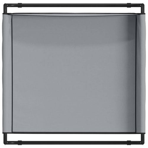 Кучешко легло Светлосиво 85 x 85 x 33 см Стомана