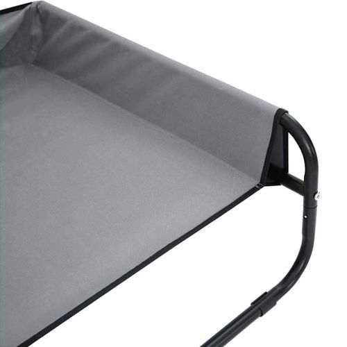 Кучешко легло Светлосиво 85 x 85 x 33 см Стомана
