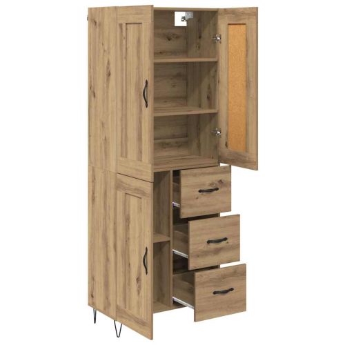 Висок шкаф Дъб 69,5 x 34 x 180 см Инженерна дървесина