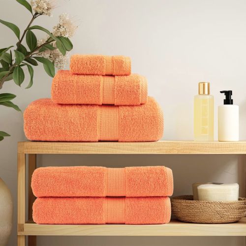 Премиум кърпи за баня SOLUND 10 бр оранжев 70x140 см 600 gsm