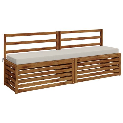 Възглавница за пейка SOEST 100% полиестер Бяло 170 x 40 x 8 см