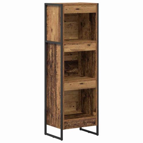 Шкаф за книги 40 x 30 x 121 см Инженерна дървесина Старо дърво