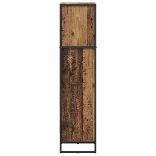Шкаф за книги 40 x 30 x 121 см Инженерна дървесина Старо дърво