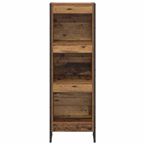 Шкаф за книги 40 x 30 x 121 см Инженерна дървесина Старо дърво