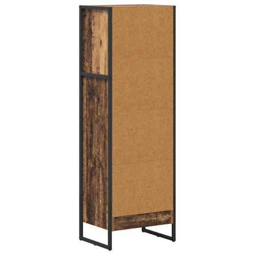 Шкаф за книги 40 x 30 x 121 см Инженерна дървесина Старо дърво