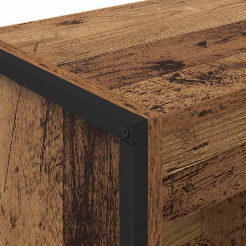 Шкаф за книги 40 x 30 x 121 см Инженерна дървесина Старо дърво