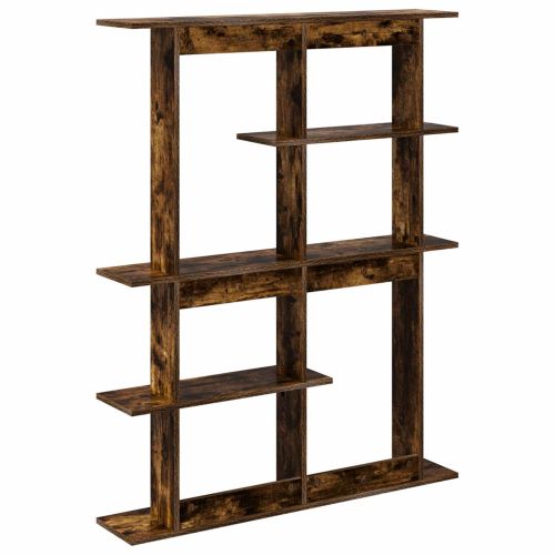 Стенен рафт Опушен дъб 102 x 20 x 130 см Инженерна дървесина