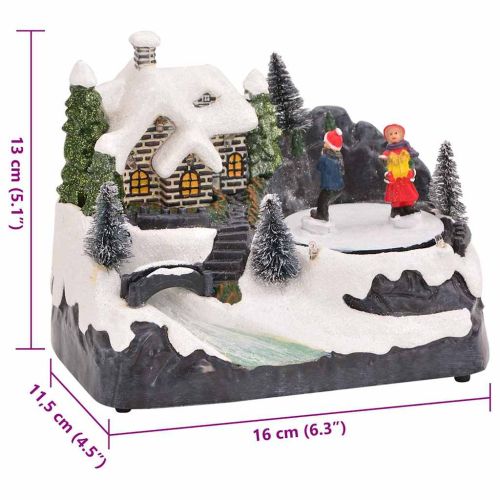 Мини Коледен Селце 16 x 11,5 x 13 см Пластмаса Многоцветен