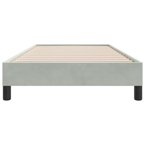 Рамка за легло без матрак Светло сиво 90x210 cm Кадифе