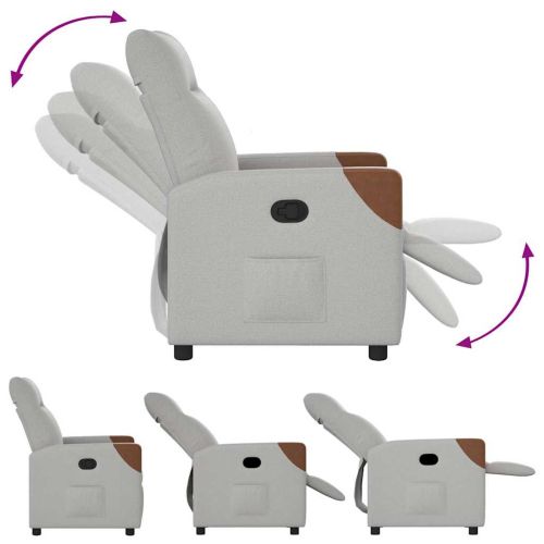 Recliner Chair Cloud Grey Fabric