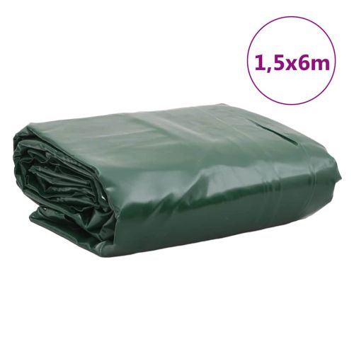 Брезент зелен 1,5x6 м 650 г/м²