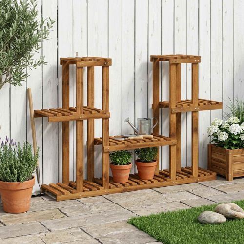 Стойка за растения Натурално 123 x 25 x 78,5 см