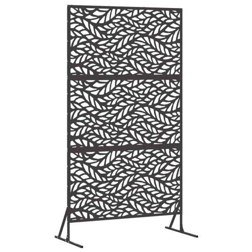 Екран за уединение 100 x 50 x 180 см Стомана Черно