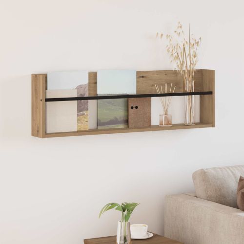 Етажерка за списания Дъб 100 x 12 x 30 см Инженерна дървесина