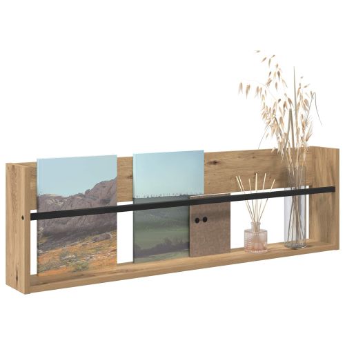 Етажерка за списания Дъб 100 x 12 x 30 см Инженерна дървесина
