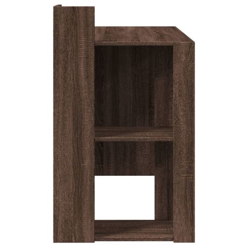 Офис бюро, кафяв дъб, 103,5x56,5x94 см, инженерно дърво