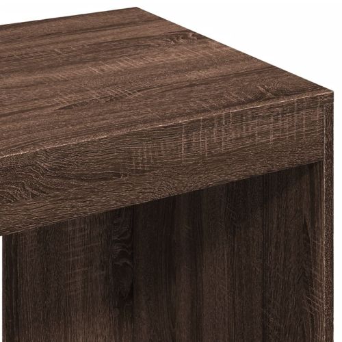 Офис бюро, кафяв дъб, 103,5x56,5x94 см, инженерно дърво