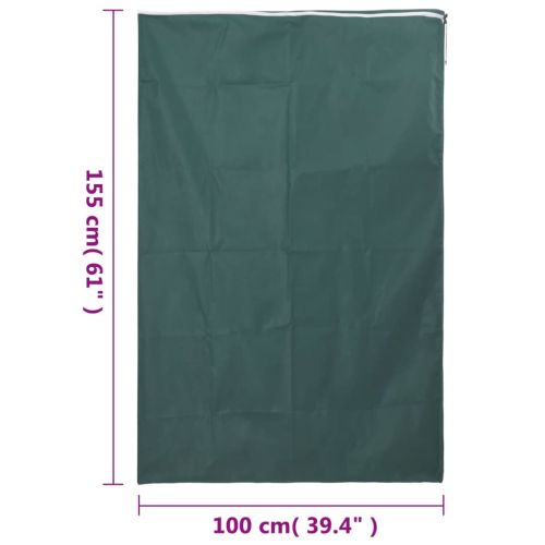 Зимни покривала за растения с цип, 10 бр, 70 г/м², 1x1,55 м