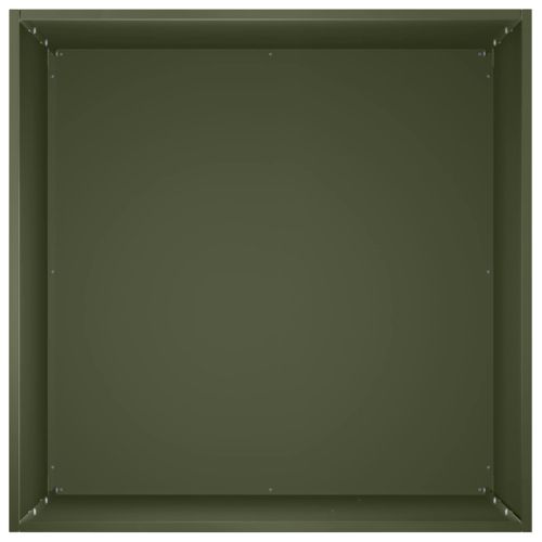 Градинска саксия 2 бр. Маслиненозелено 40 x 40 x 75 cm