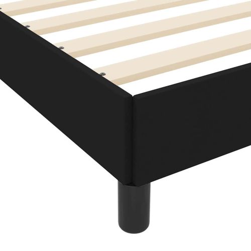 Легло с пружинирана основа Черно 100 x 200 cm текстил