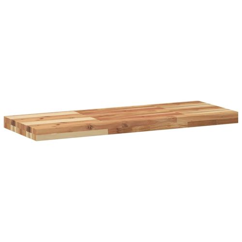 Плаващ рафт, 3 бр, 100x30x4 см, маслен финиш, акация масив