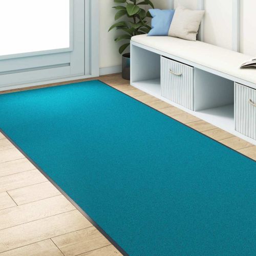 Мат за врата Циан и Черен 120 x 350 см 100% Полиамид