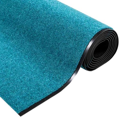Мат за врата Циан и Черен 120 x 350 см 100% Полиамид