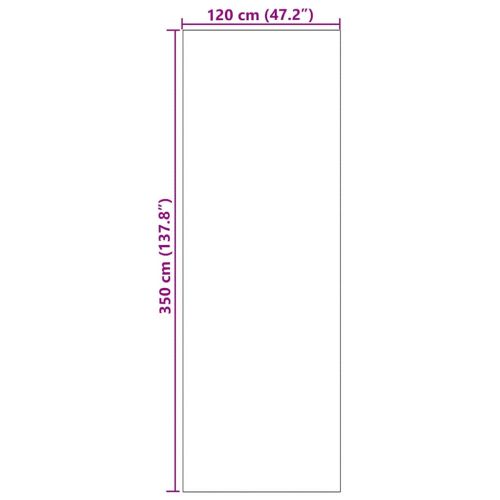 Мат за врата Циан и Черен 120 x 350 см 100% Полиамид