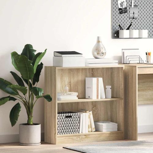 Шкаф за книги Сонома Дъб 80x24x75 cm Инженерна дървесина