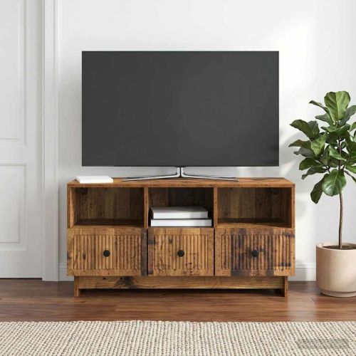 ТВ шкаф Старо дърво 102 x 34,5 x 50 см Инженерна дървесина