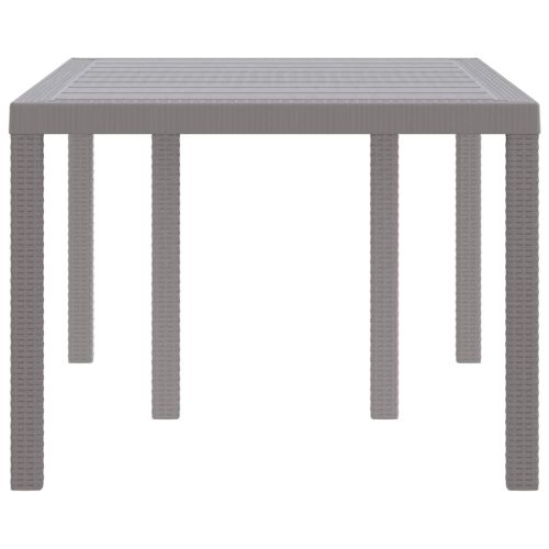 Градинска маса Светлосиво 150 x 100 x 73 см полиратан