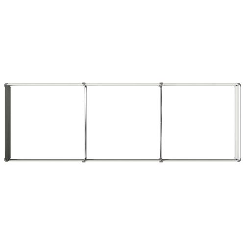 Вдигната леха за градина Сиво 240 x 80 x 24 см