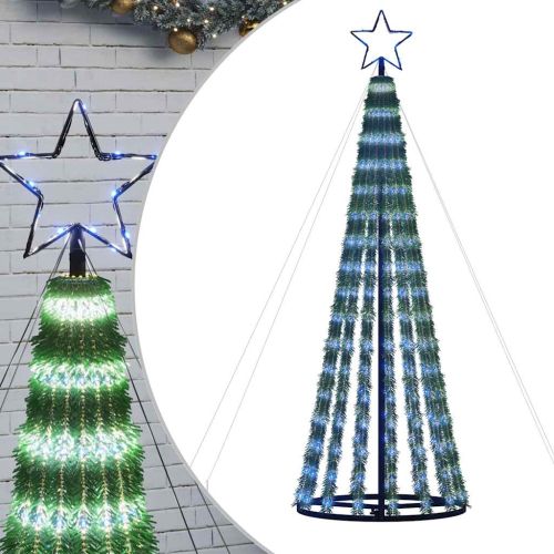 LED коледна елха 275 LED синя 180 см