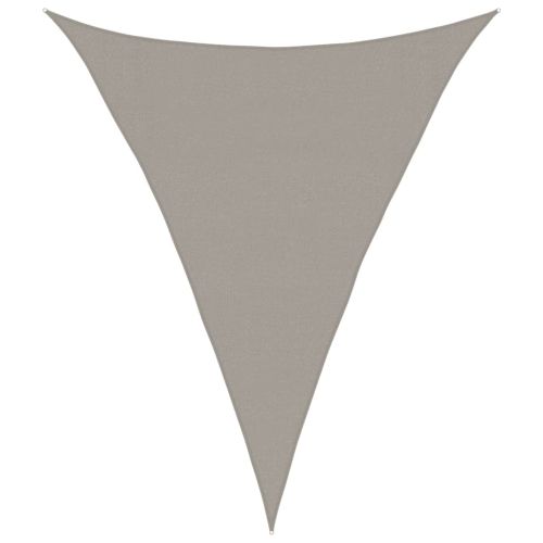 Sunshade Sail 160 g/m² Triangular Light Grey 3x4x4 m HDPE - Untranslated