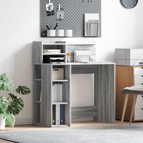 Бюро Сив Сонома Инженерна дървесина 90 x 48 x 101,5 см