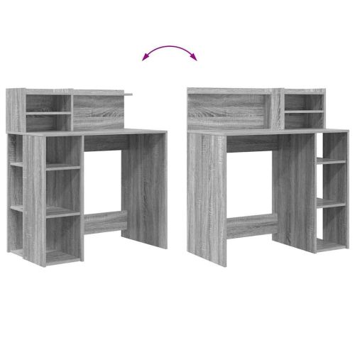Бюро Сив Сонома Инженерна дървесина 90 x 48 x 101,5 см