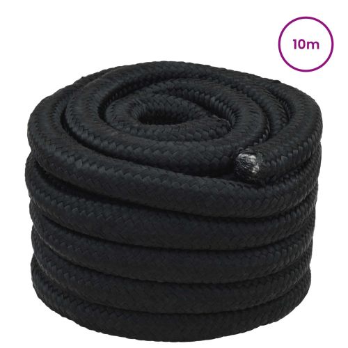 Въже за лодка 4 mm 10 m Черно