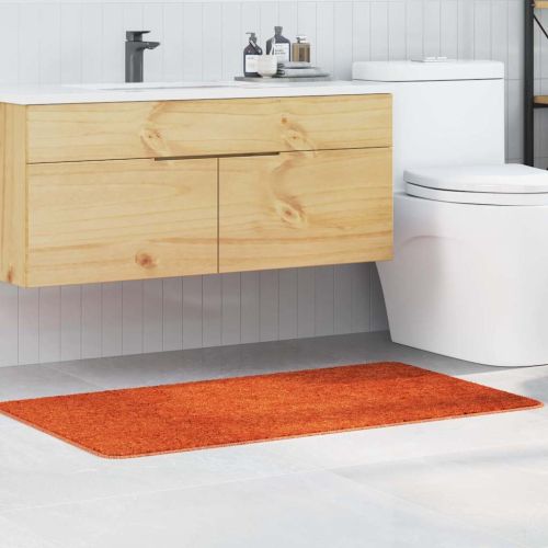 Килимче за баня с антихлъзгаща повърхност Оранжево 70 x 120 cm