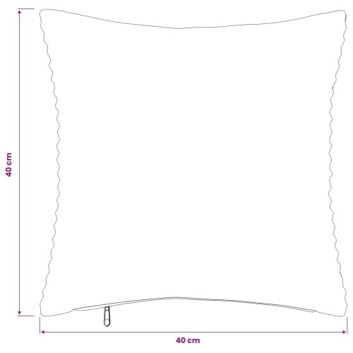 Калъфка за възглавница 6 pcs HEERLEN Таупе 40 x 40 cm кордурой