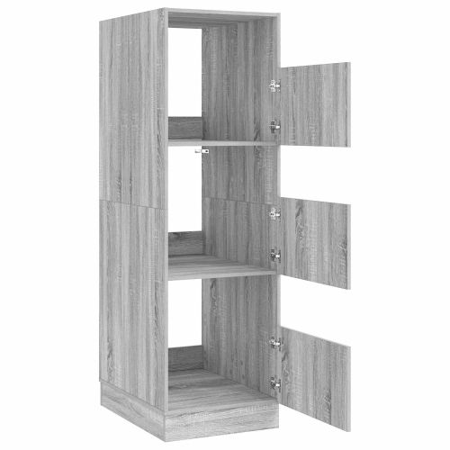 Мивка за пране Сив Сонома 50 x 68 x 162 см Инженерна дървесина