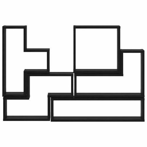 Стенен рафт Монтиране на стена Черния дъб 96 x 12 x 64 см