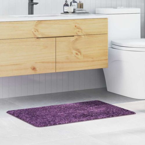 Килимче за баня с антихлъзгаща повърхност Лилаво 60 x 90 cm ПП