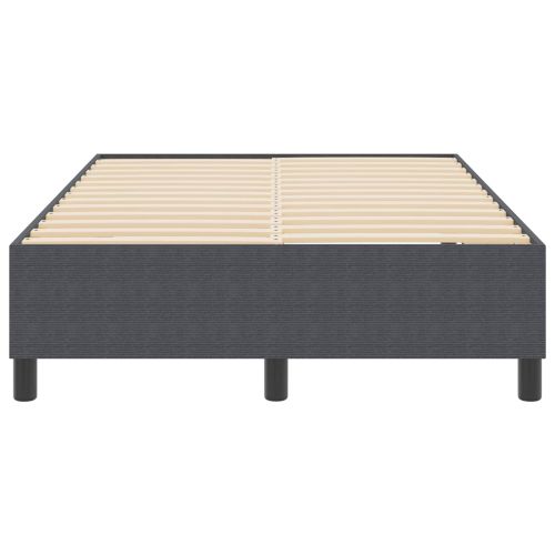 Платформено легло Тъмен сив 120 x 190 cm Кордюрова тъкан