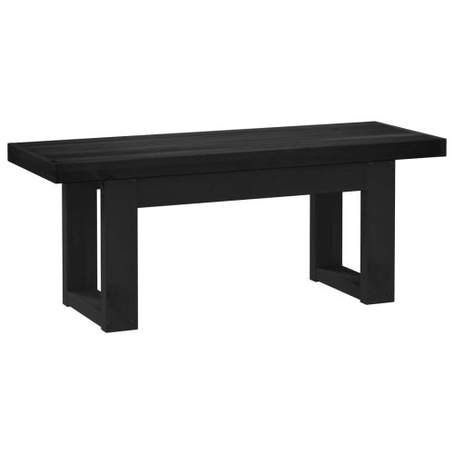 Пейка за хранене NOAIN 120 x 41 x 45 см Масивна боровина Черно