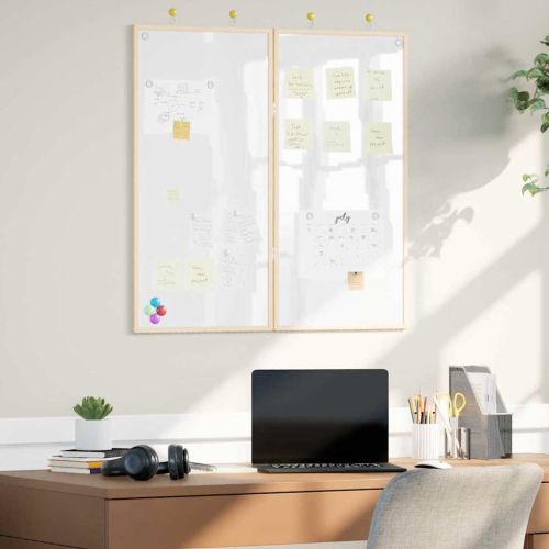Дъска с известия 80 x 80 x 1.4 см Борово дърво масив Бяло