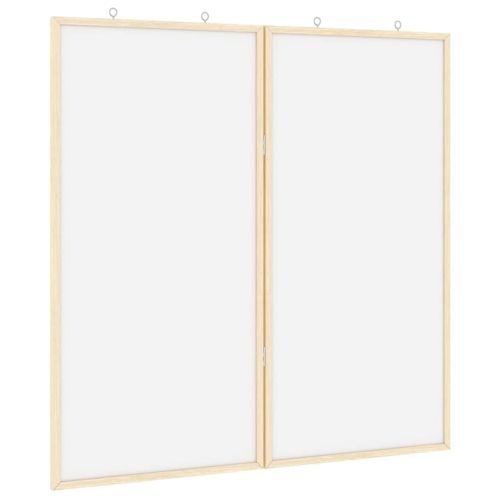 Дъска с известия 80 x 80 x 1.4 см Борово дърво масив Бяло